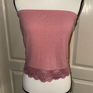 JUNIORS - Pink Tube Top - Size Medium